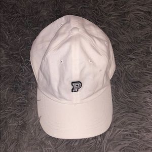 White PINK baseball cap